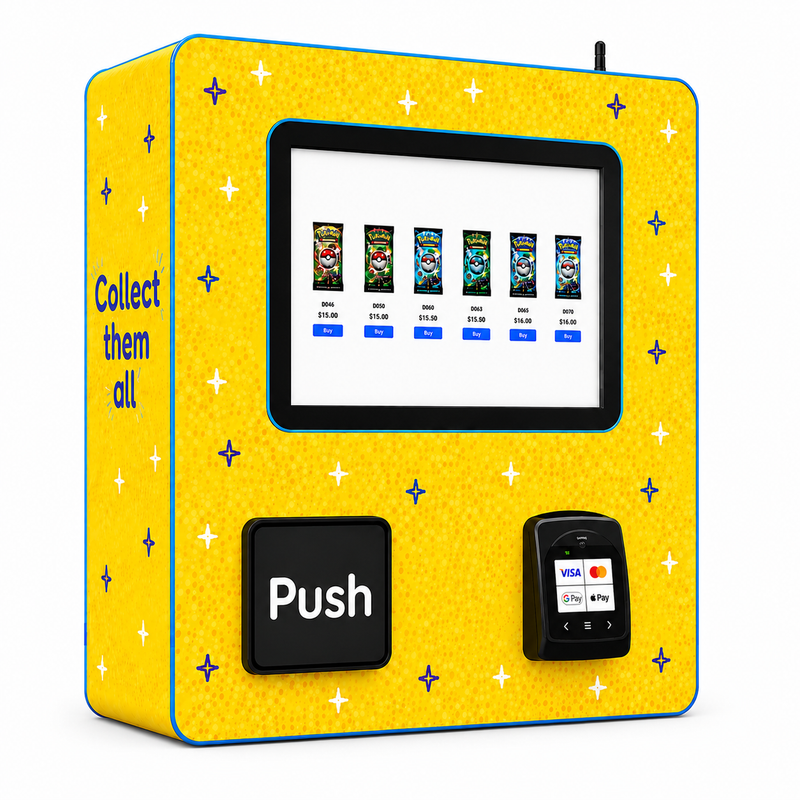 Trading Card Vending Machine - Compact 6-Row