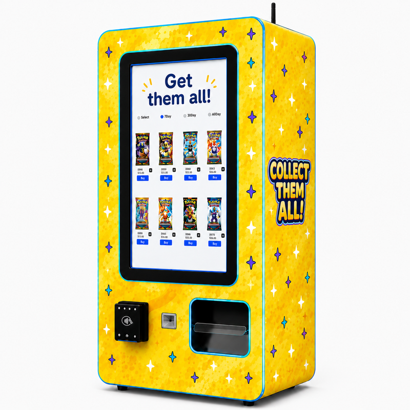 Trading Card Vending Machine - Slim Wall, 10 Rows